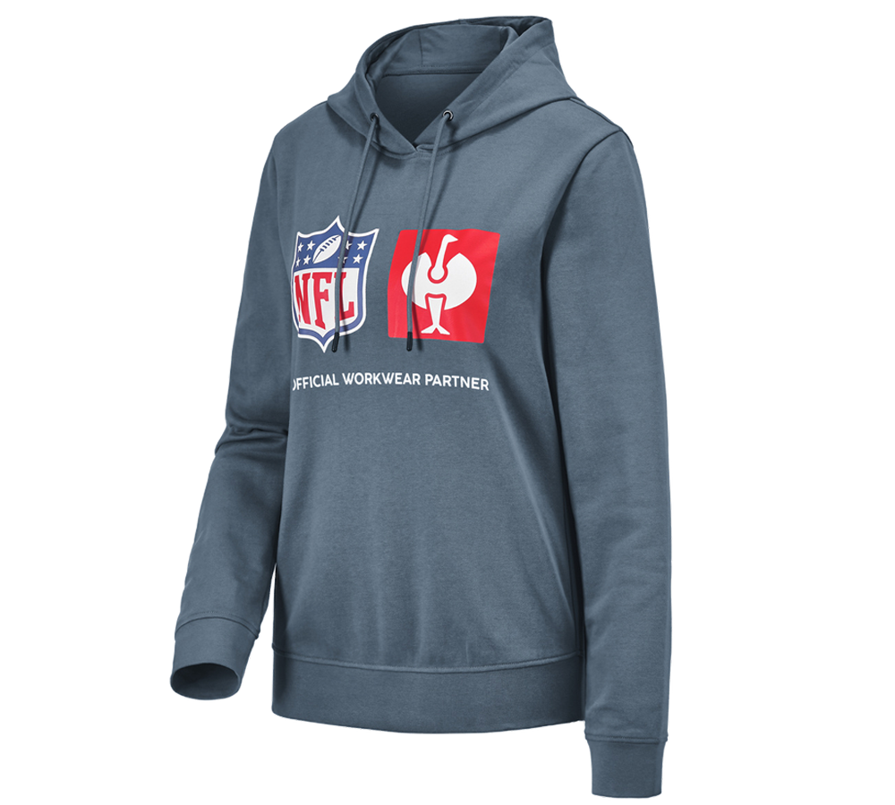 Trička | Svetry | Košile: NFL Hoodie cotton, ladies + oxidově modrá