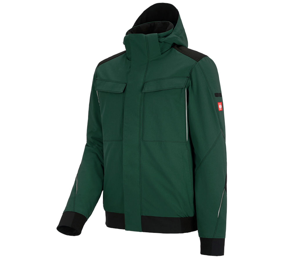 Pracovní bundy: Zimní funkční bunda e.s.dynashield + zelená/černá