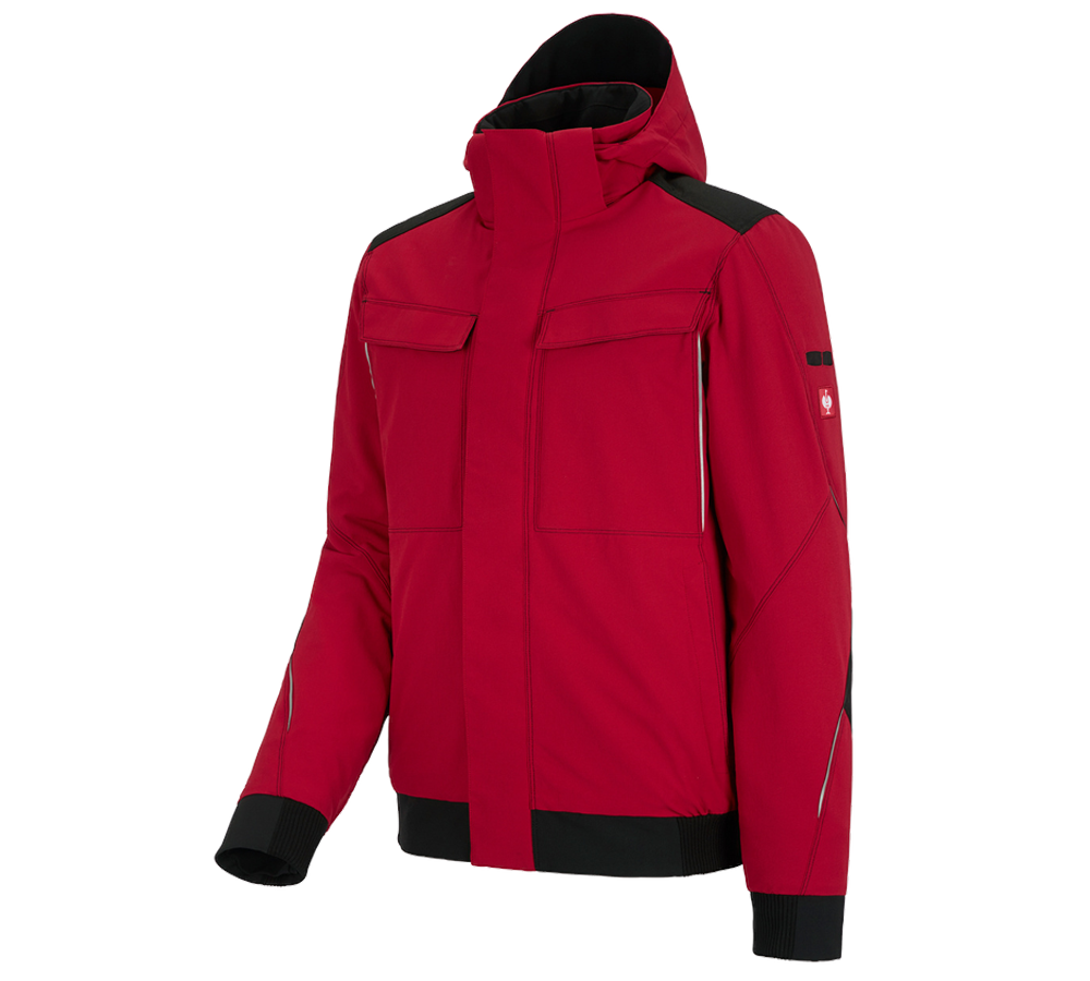 Pracovní bundy: Zimní funkční bunda e.s.dynashield + ohnivě červená/černá