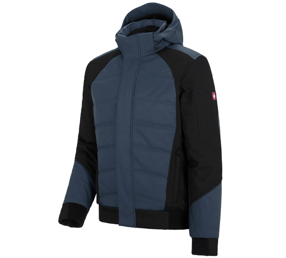 Chlad: Zimní softshellová bunda e.s.vision + pacifik/černá