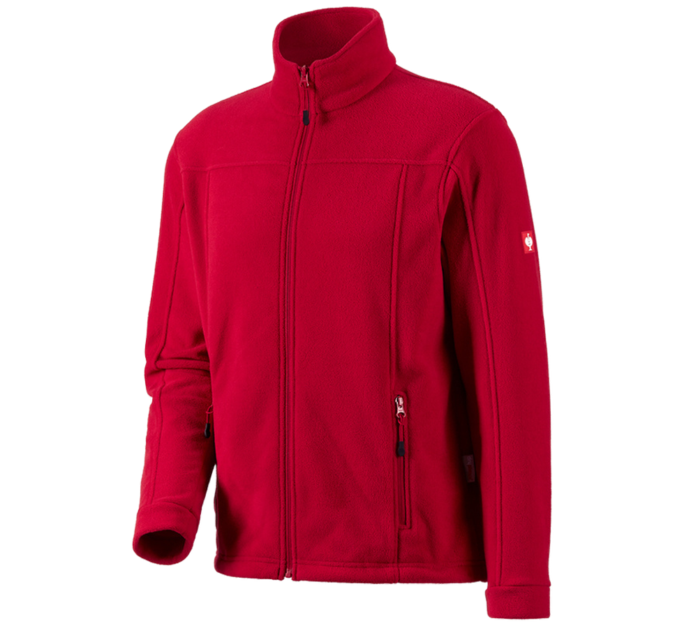 Pracovní bundy: Fleecová bunda e.s.classic + červená