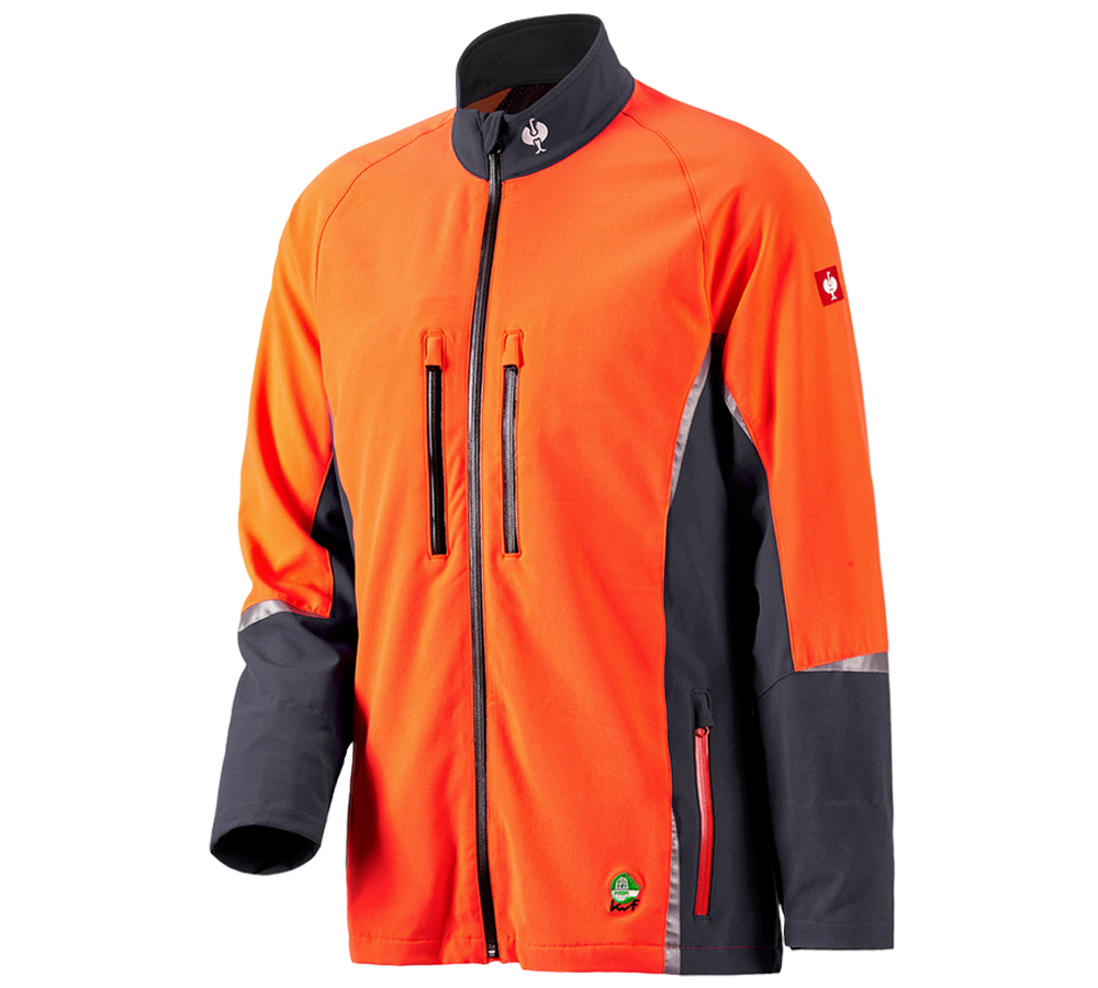 Lesnické / protipořezové oblečení: e.s. Lesnická bunda, KWF + šedá/výstražná oranžová