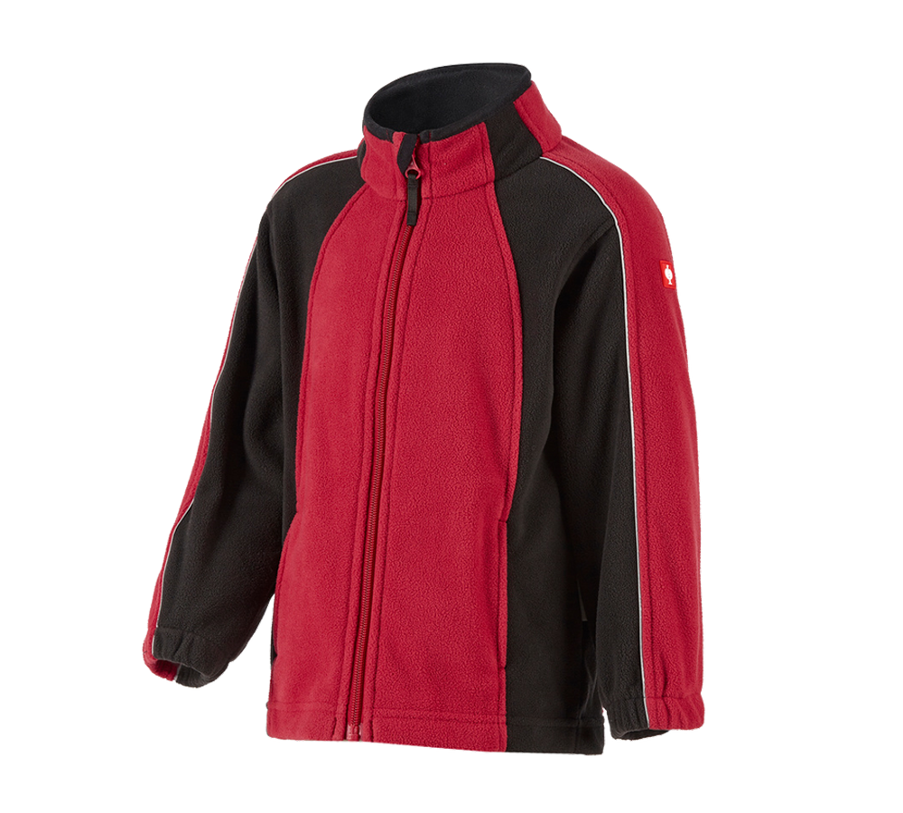 Bundy: Dětská microfleecová bunda dryplexx® micro + červená/černá
