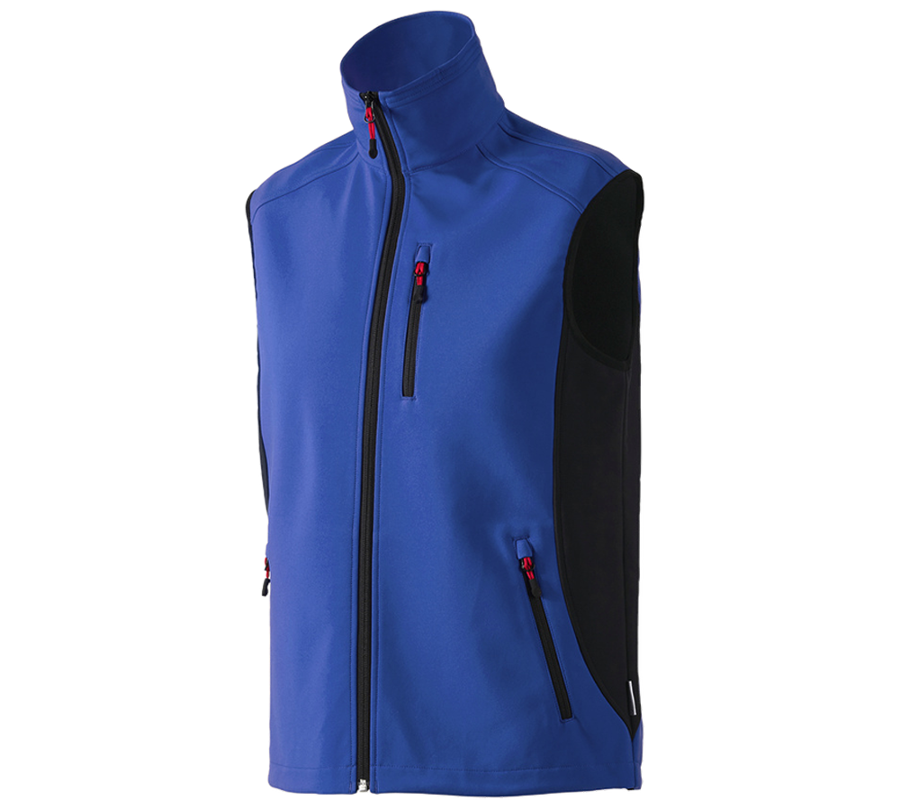 Truhlář / Stolař: Softshellová vesta dryplexx® softlight + modrá chrpa/černá