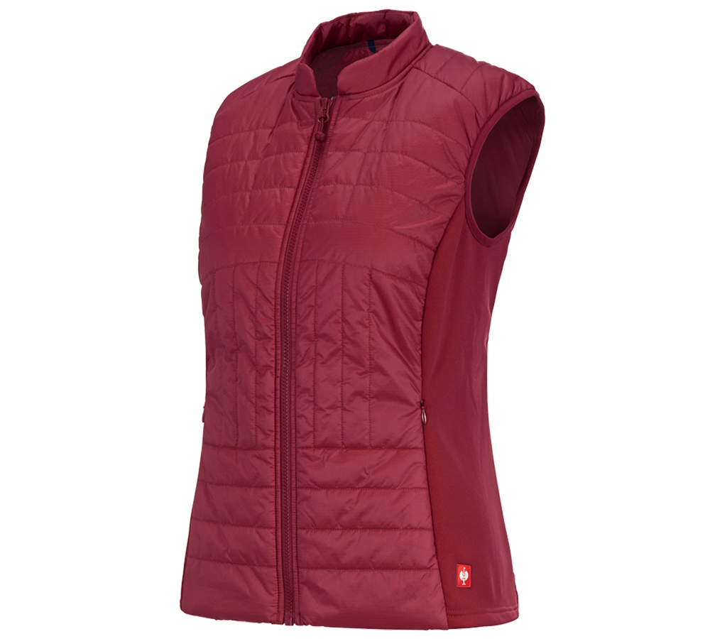 Pracovní vesty: e.s. Funkční prošívaná vesta thermo stretch,dámské + rubínová