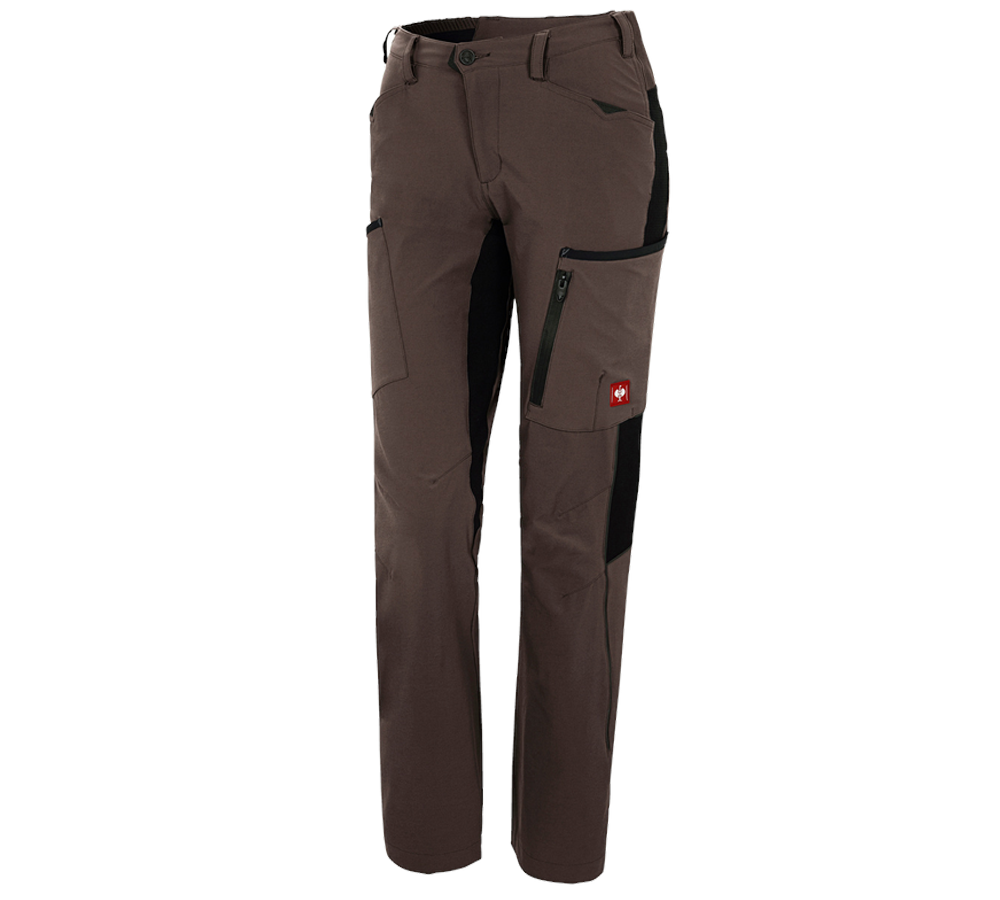 Pracovní kalhoty: Cargo kalhoty e.s.vision stretch, dámské + kaštan/černá