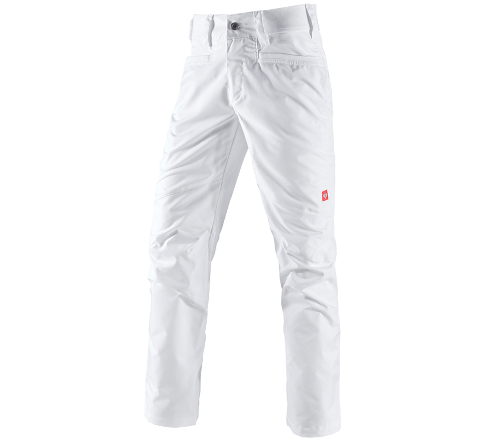 Pracovní kalhoty: e.s. Pracovní kalhoty base, pánské + bílá