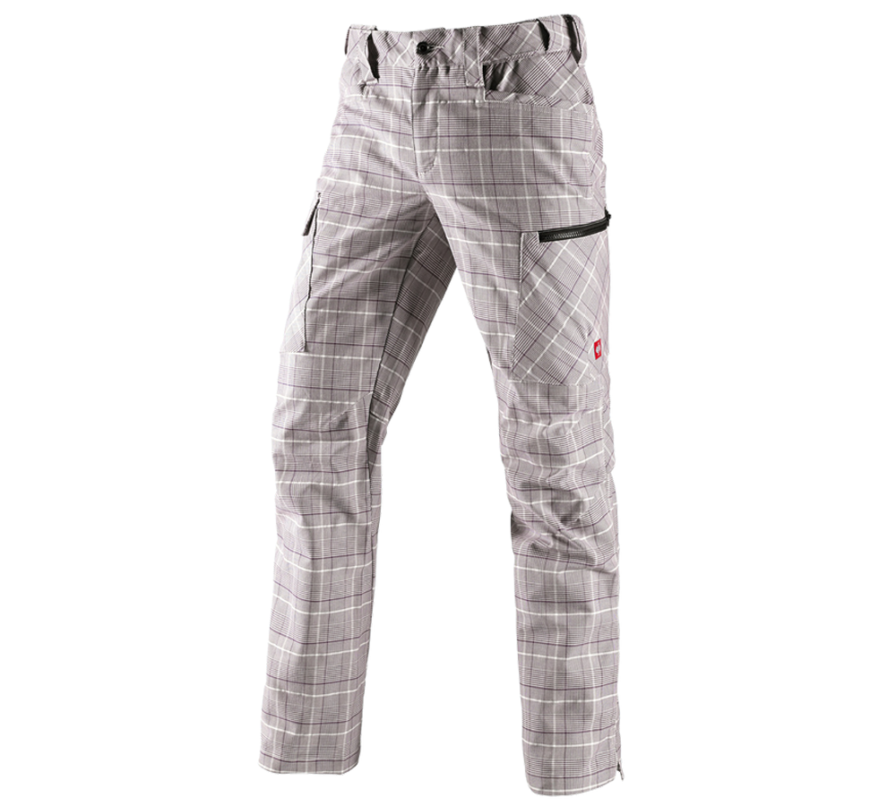 Pracovní kalhoty: e.s. Pracovní kalhoty pocket, pánské + kaštan/bílá
