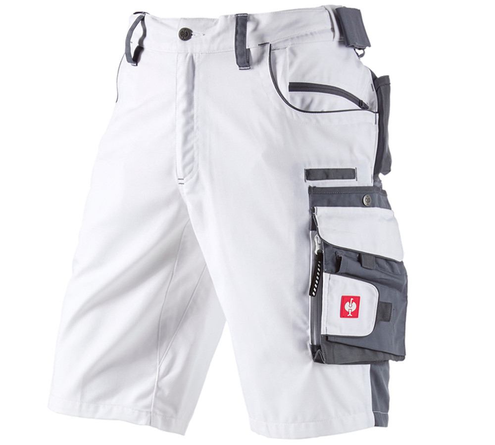 Pracovní kalhoty: Šortky e.s.motion + bílá/šedá