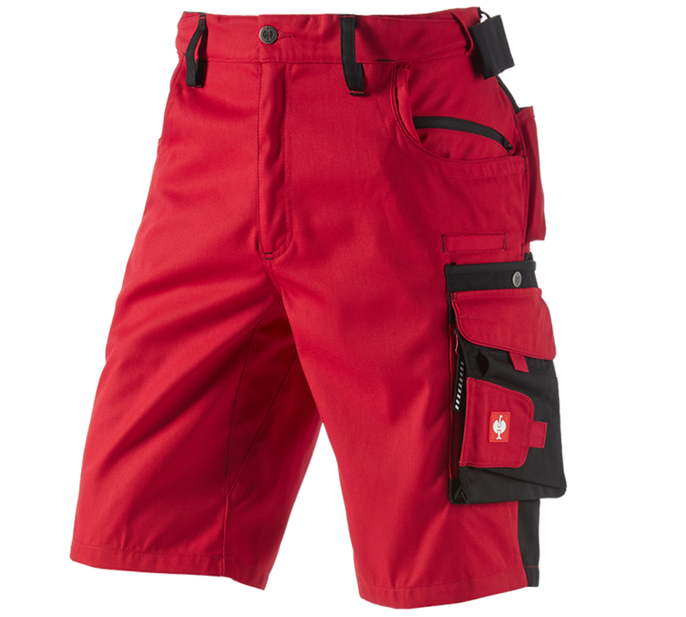 Pracovní kalhoty: Šortky e.s.motion + červená/černá