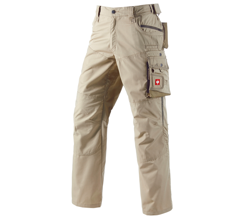 Pracovní kalhoty: Kalhoty do pasu e.s.motion léto + písková/khaki/kámen
