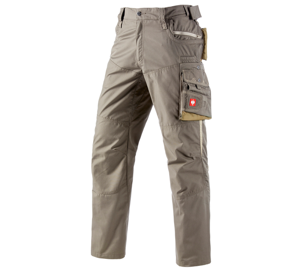 Pracovní kalhoty: Kalhoty do pasu e.s.motion léto + kámen/khaki/písková