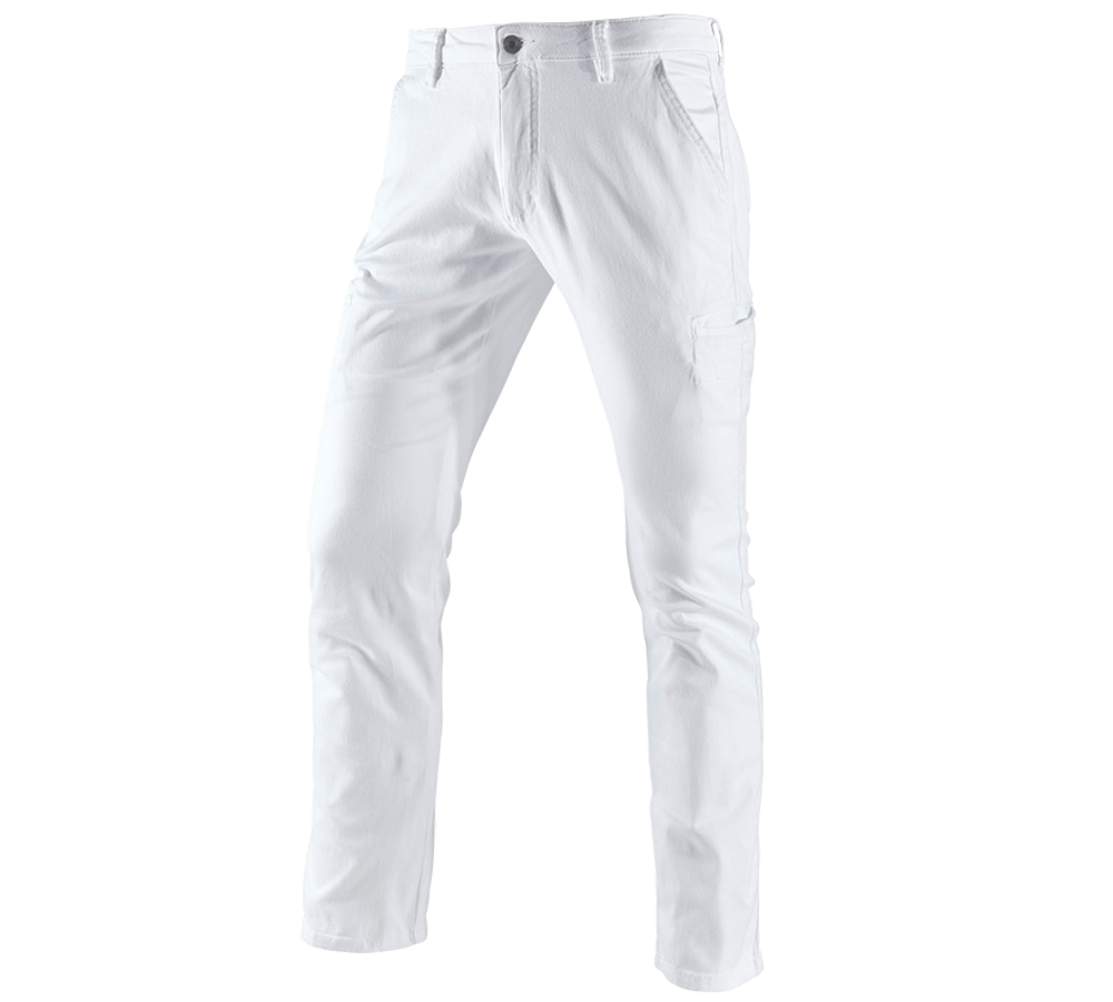 Témata: e.s. Pracovní kalhoty Chino, pánské + bílá