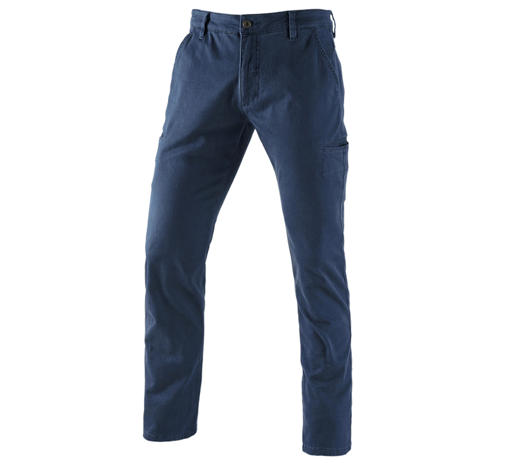 Pracovní kalhoty: e.s. Pracovní kalhoty Chino, pánské + tmavomodrá