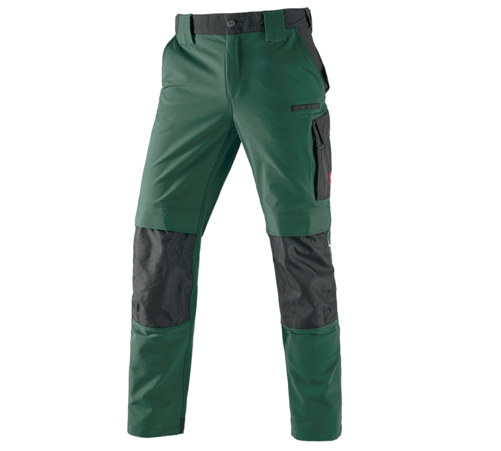 Truhlář / Stolař: Funkční kalhoty e.s.dynashield + zelená/černá