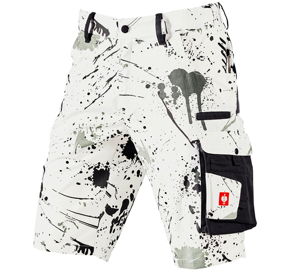 Pracovní kalhoty: e.s. Šortky Painter + bílá/grafit