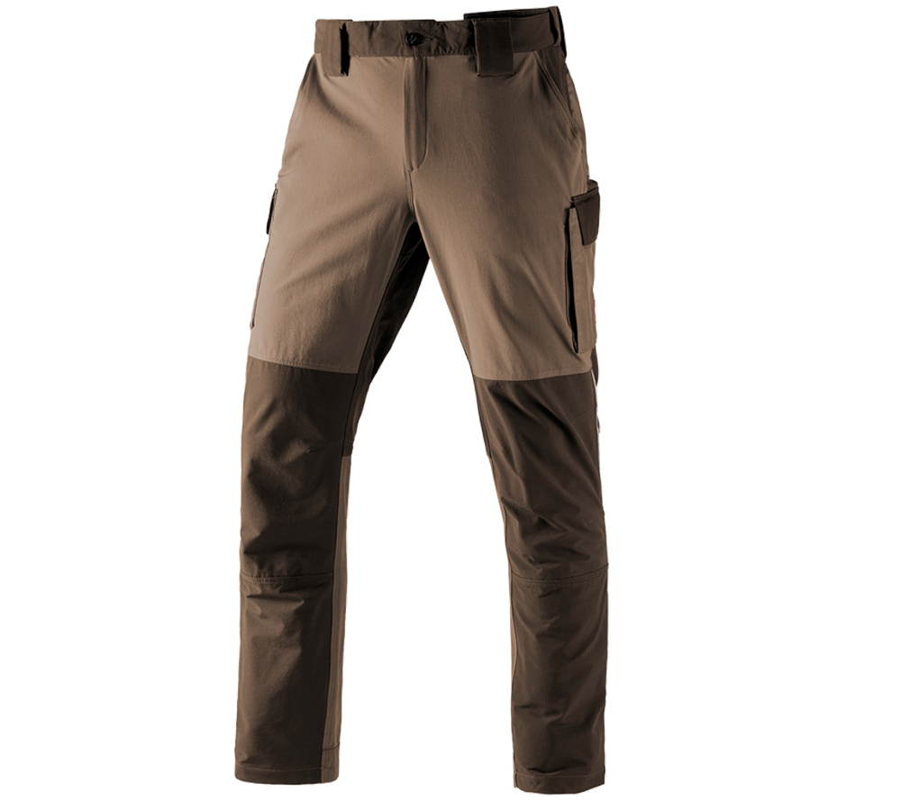 Pracovní kalhoty: Funkční cargo kalhoty e.s.dynashield + lískový oříšek/kaštan