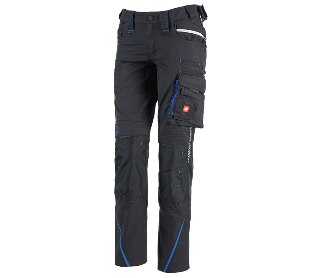 Pracovní kalhoty: Dámské kalhoty e.s.motion 2020 zimní + grafit/enciánově modrá