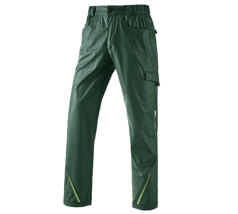 Pracovní kalhoty: Kalhoty do deště e.s.motion 2020 superflex + zelená/mořská zelená