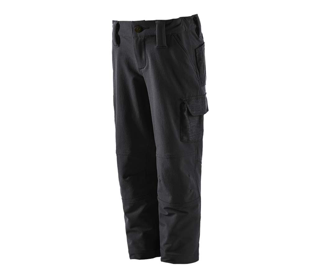 Kalhoty: Funkční cargo kalhoty e.s.dynashield solid, dětská + černá
