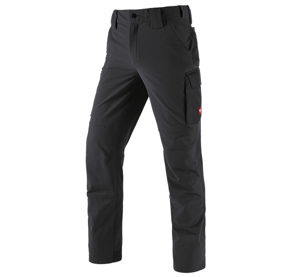 Pracovní kalhoty: Zimní funkční cargo kalhoty e.s.dynashield solid + černá