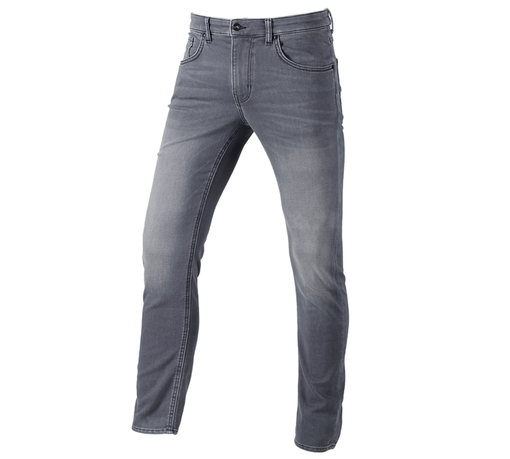 Pracovní kalhoty: e.s. Džíny s 5 kapsami jog-denim + greywashed