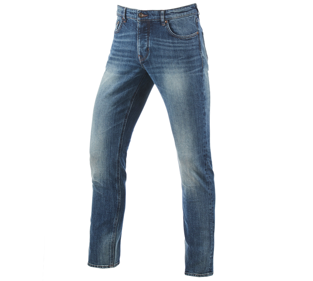 Pracovní kalhoty: e.s. Džíny s 5 kapsami, slim + mediumwashed