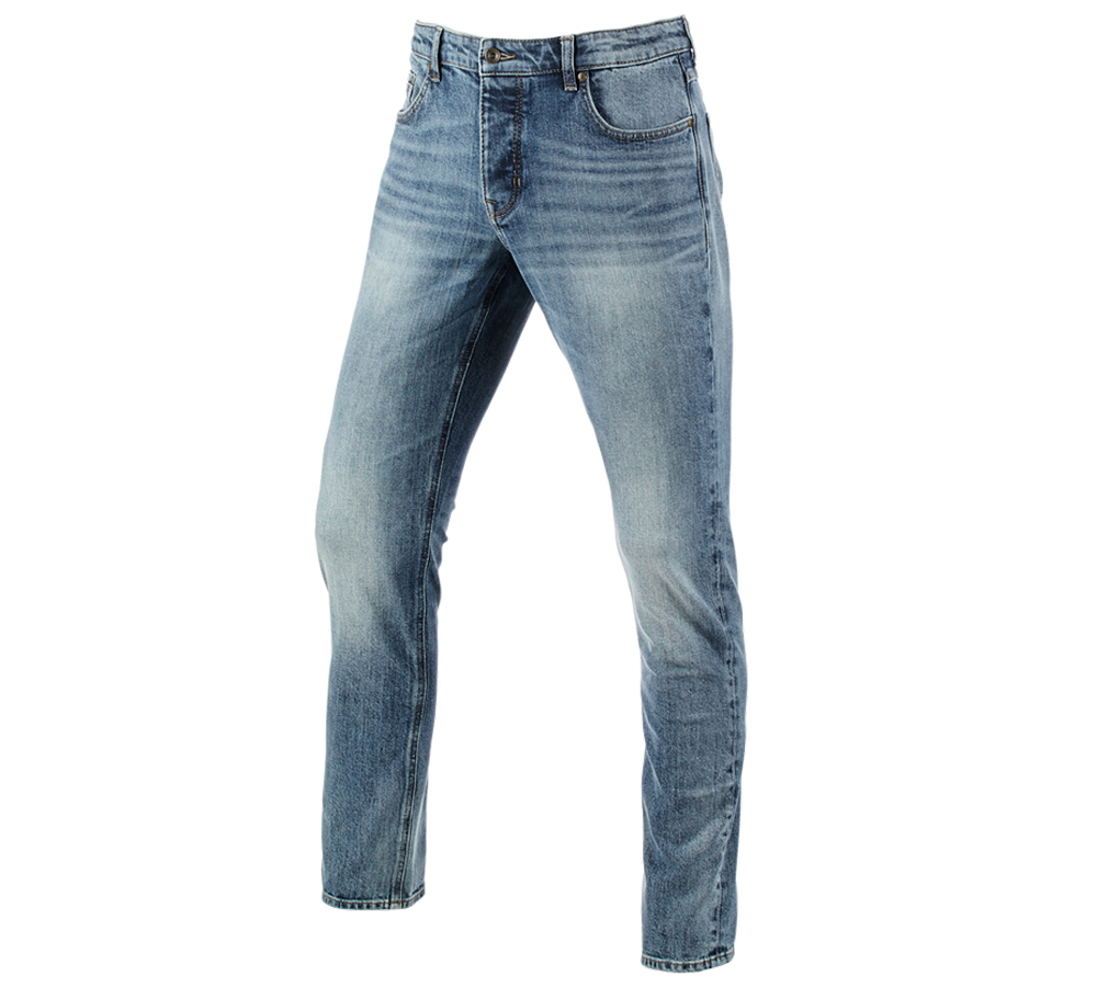 Pracovní kalhoty: e.s. Džíny s 5 kapsami, slim + stonewashed
