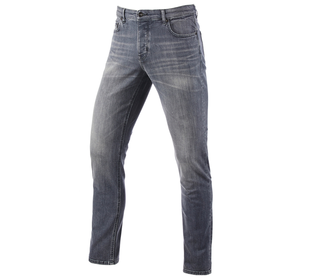 Pracovní kalhoty: e.s. Džíny s 5 kapsami, slim + graphitewashed