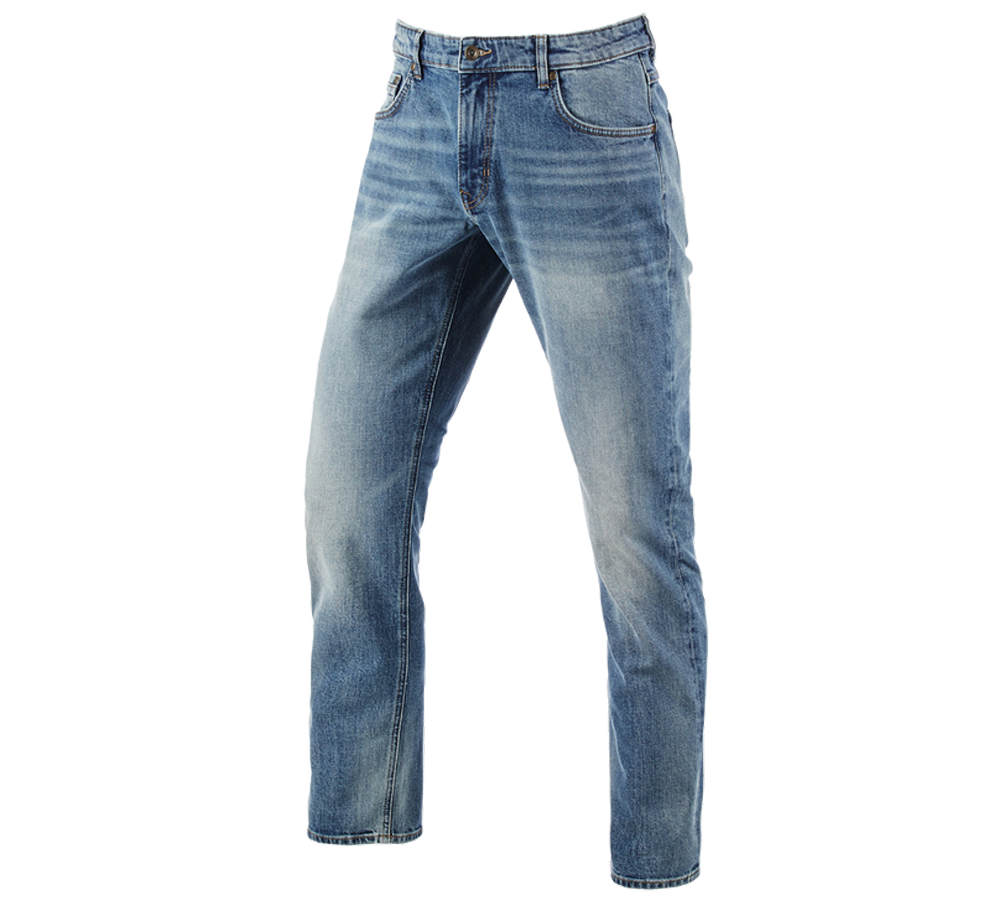 Pracovní kalhoty: e.s. Džíny s 5 kapsami, straight + stonewashed