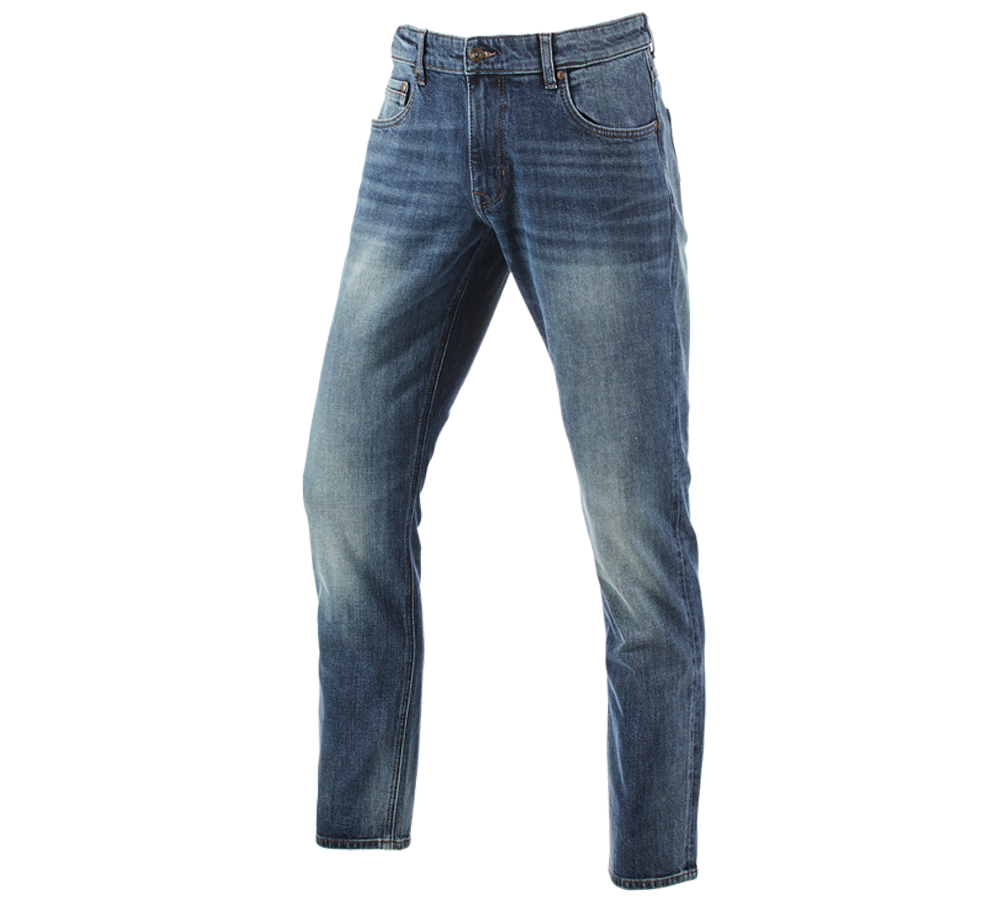 Pracovní kalhoty: e.s. Džíny s 5 kapsami, straight + mediumwashed