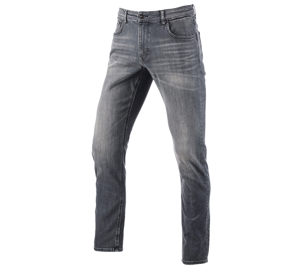 Pracovní kalhoty: e.s. Džíny s 5 kapsami, straight + graphitewashed