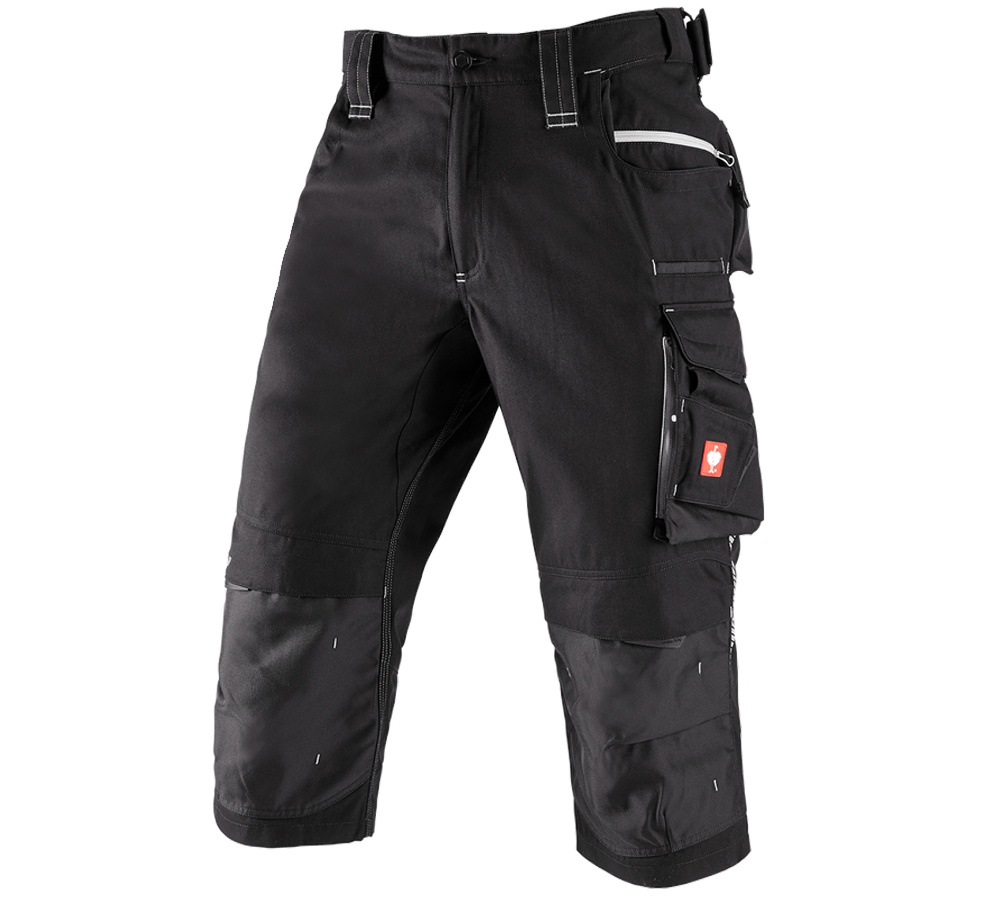 Pracovní kalhoty: Pirátské kalhoty e.s.motion 2020 + černá/platinová