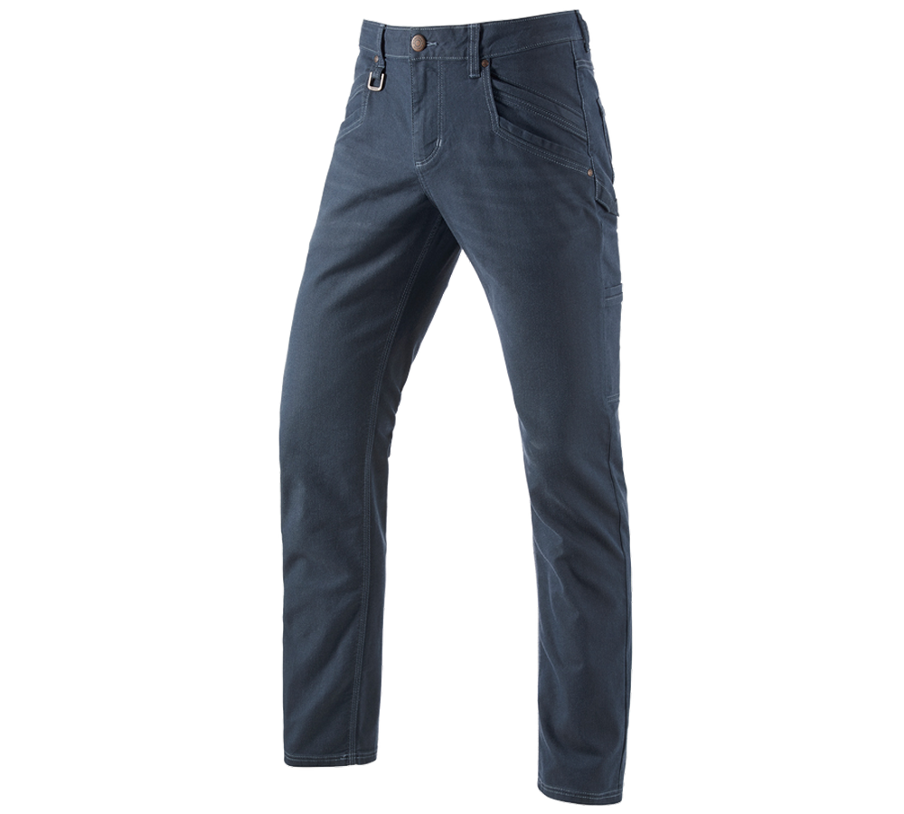 Pracovní kalhoty: Kalhoty s více kapsami e.s.vintage + ledově modrá
