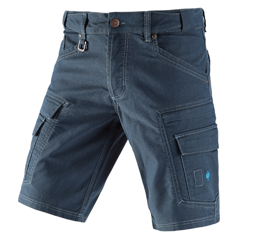 Pracovní kalhoty: Šortky cargo e.s.vintage + ledově modrá