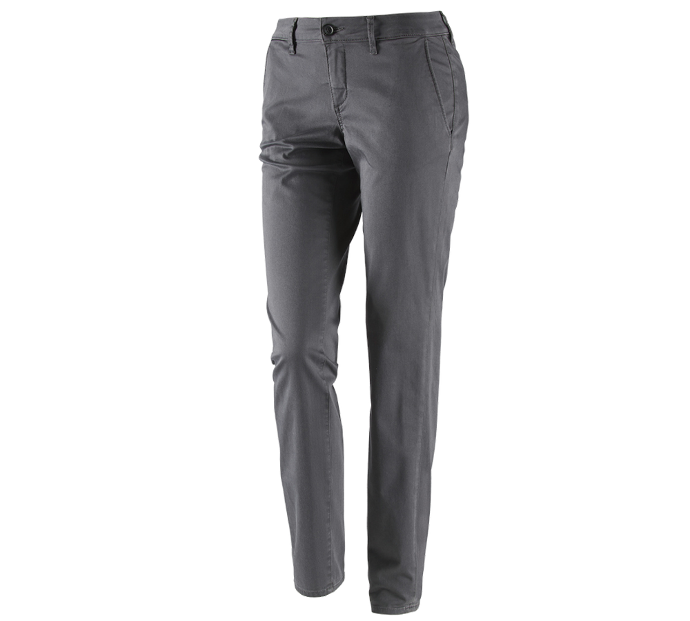 Pracovní kalhoty: e.s. Pracovní kalhoty s 5 kapsami Chino, dámské + antracit