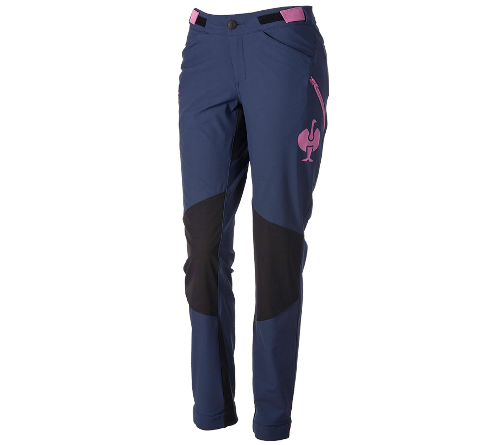 Oděvy: Funkční kalhoty e.s.trail, dámské + hlubinněmodrá/tara pink