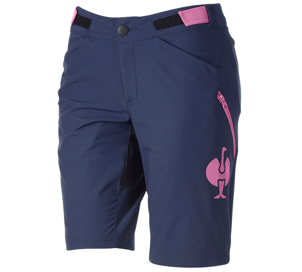 Pracovní kalhoty: Funkční šortky e.s.trail, dámské + hlubinněmodrá/tara pink