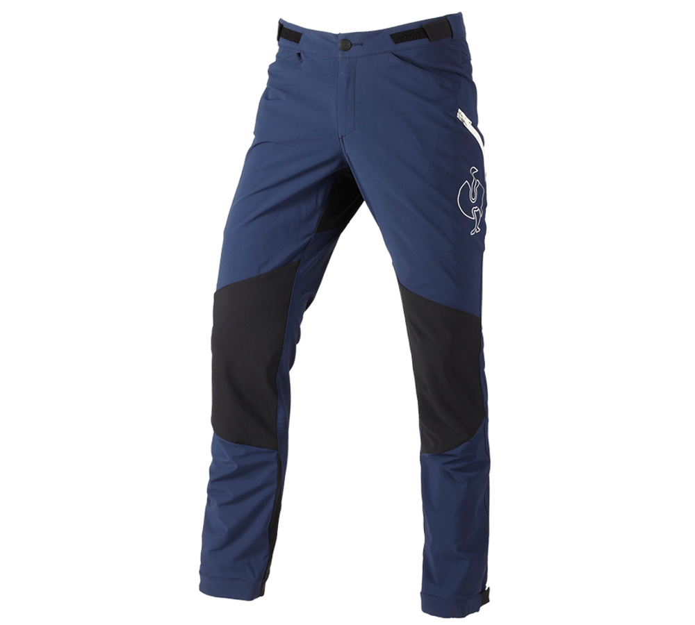 Pracovní kalhoty: Funkční kalhoty e.s.trail + hlubinná modrá/bílá