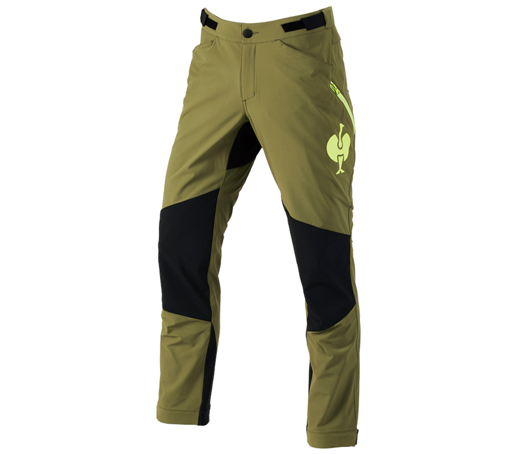 Témata: Funkční kalhoty e.s.trail + jalovcová zelená/citronově zelená
