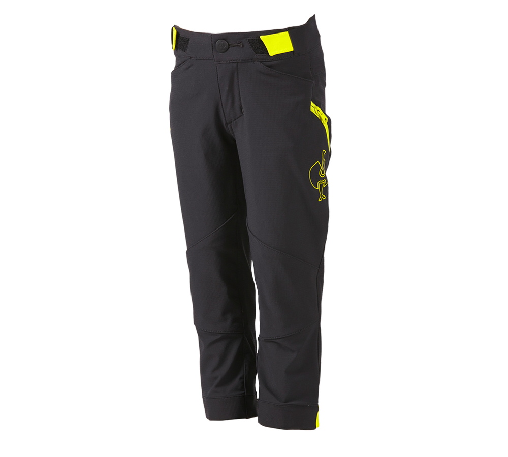 Kalhoty: Funkční kalhoty e.s.trail, dětská + černá/acidově žlutá