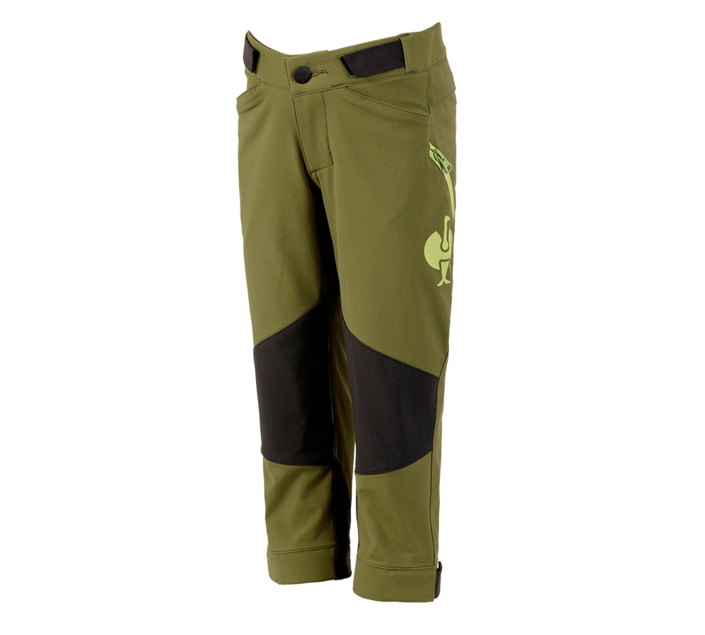 Kalhoty: Funkční kalhoty e.s.trail, dětská + jalovcová zelená/citronově zelená