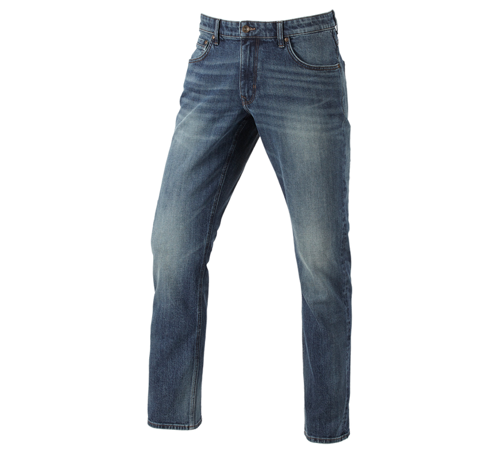 Pracovní kalhoty: e.s. Džíny s 5 kapsami na skládací metr + mediumwashed