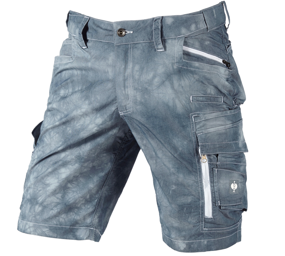 Pracovní kalhoty: Šortky cargo e.s.motion ten léto + kouřově modrá vintage