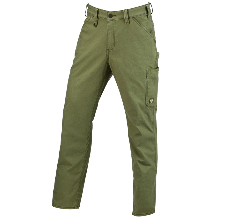 Pracovní kalhoty: Kalhoty do pasu e.s.iconic + horská zelená