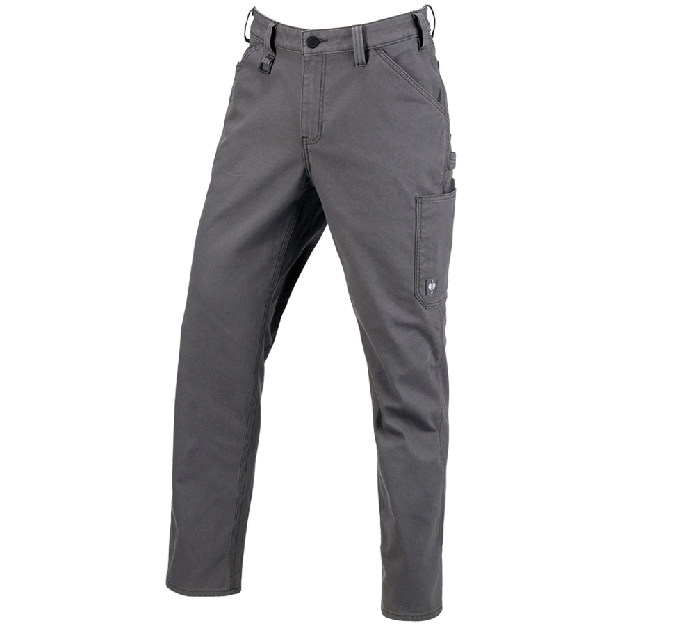 Pracovní kalhoty: Kalhoty do pasu e.s.iconic + karbonová šedá