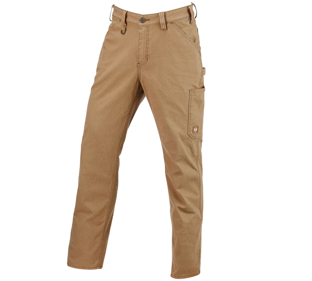 Pracovní kalhoty: Kalhoty do pasu e.s.iconic + mandlově hnědá