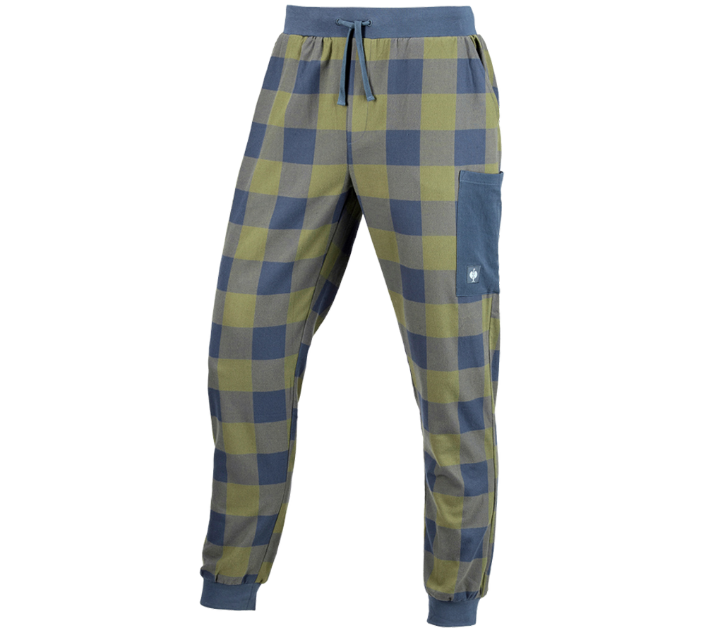 Doplňky: e.s. Pyžamo kalhoty + horská zelená/oxidově modrá