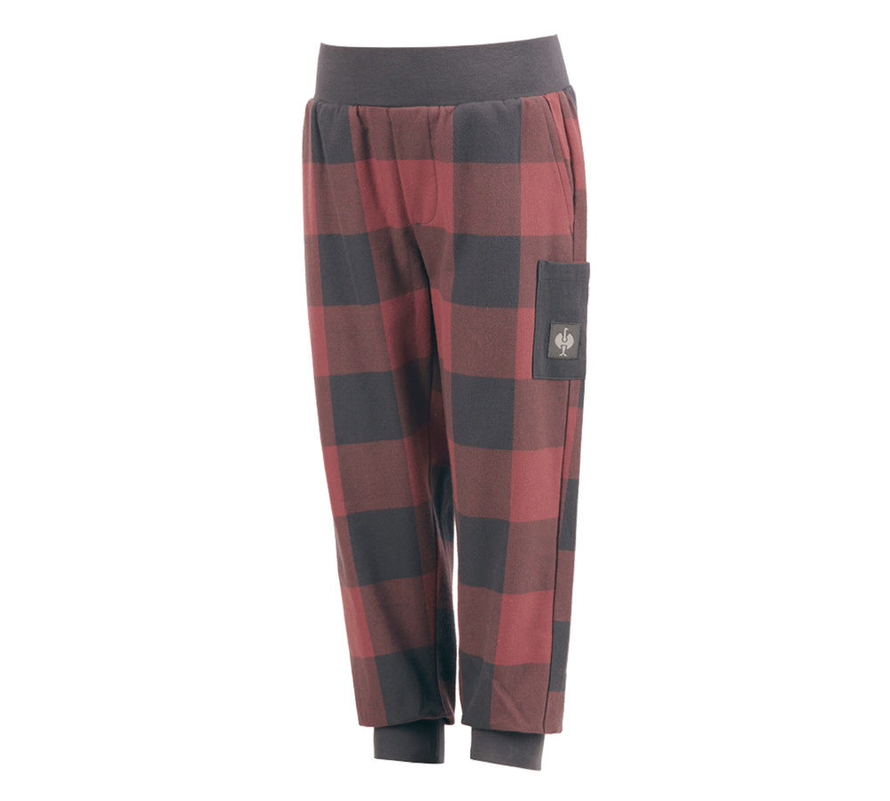 Doplňky: e.s. Pyžamo kalhoty, dětská + oxidově červená/karbonová šedá