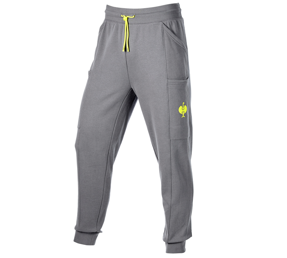 Oděvy: Teplákové kalhoty light e.s.trail + čedičově šedá/acidově žlutá